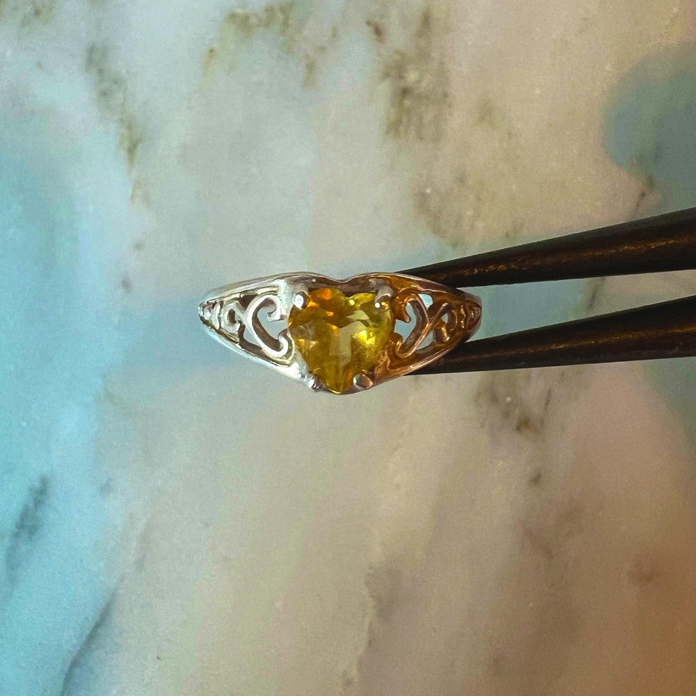 Sterling Silver Citrine Ring